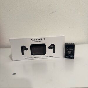 Azzaro Parfums Black Wireless Earbuds & The Most Wanted Intense 5 ml Dabber